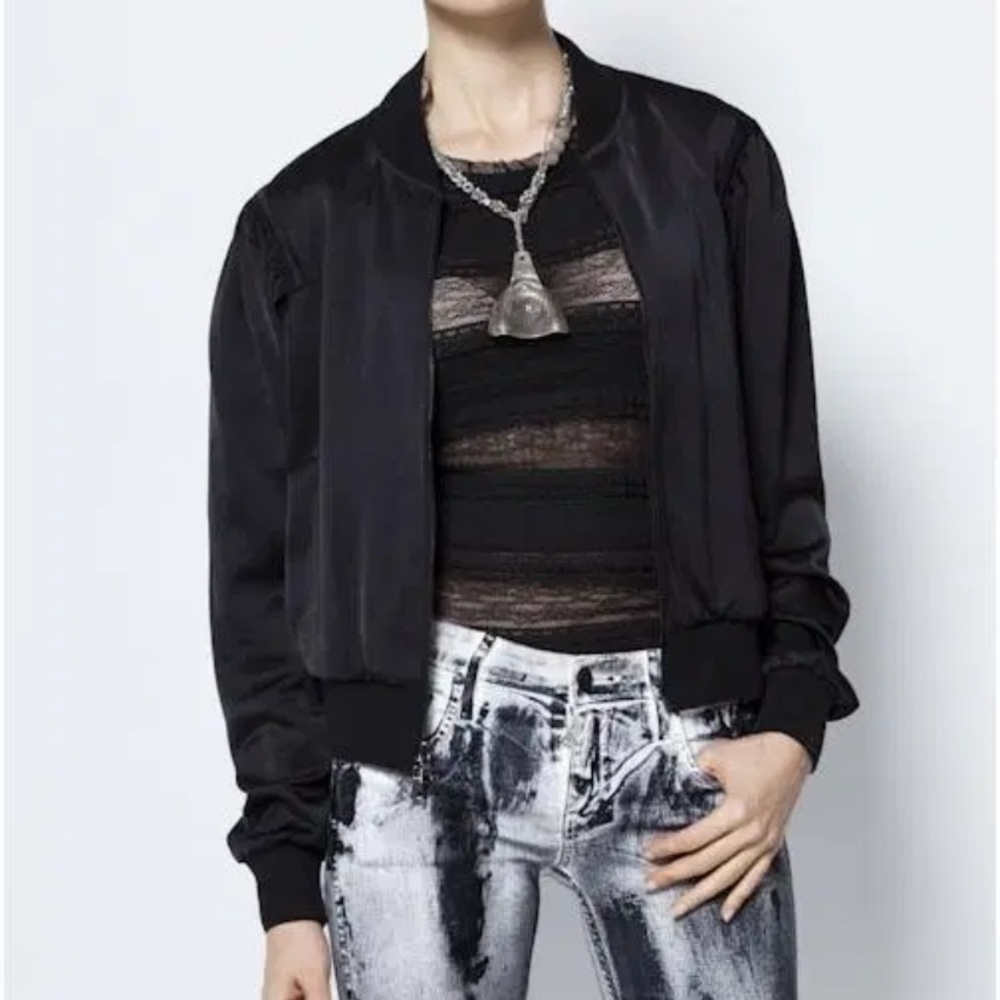 Calvin Rucker black jacket, new no tag